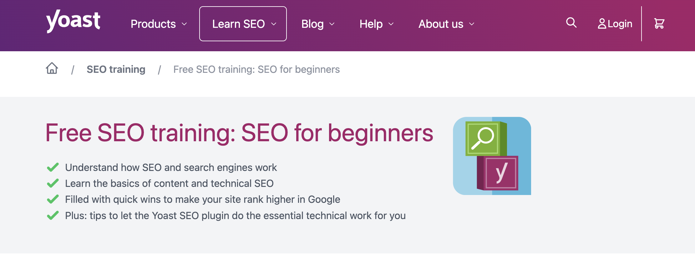 yoast - Free SEO Training for Beginners